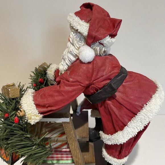 Possible Dreams Clothique Santa at Desk Fabriché Collection 10.5" Vintage RARE - Picture 7 of 16